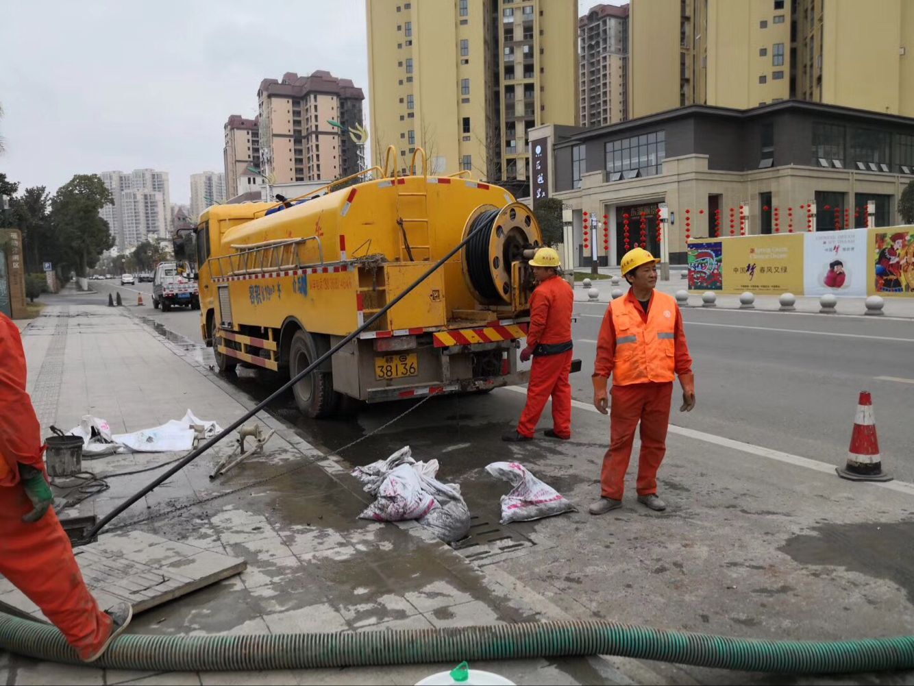 西夏排污管道清淤-管道清洗